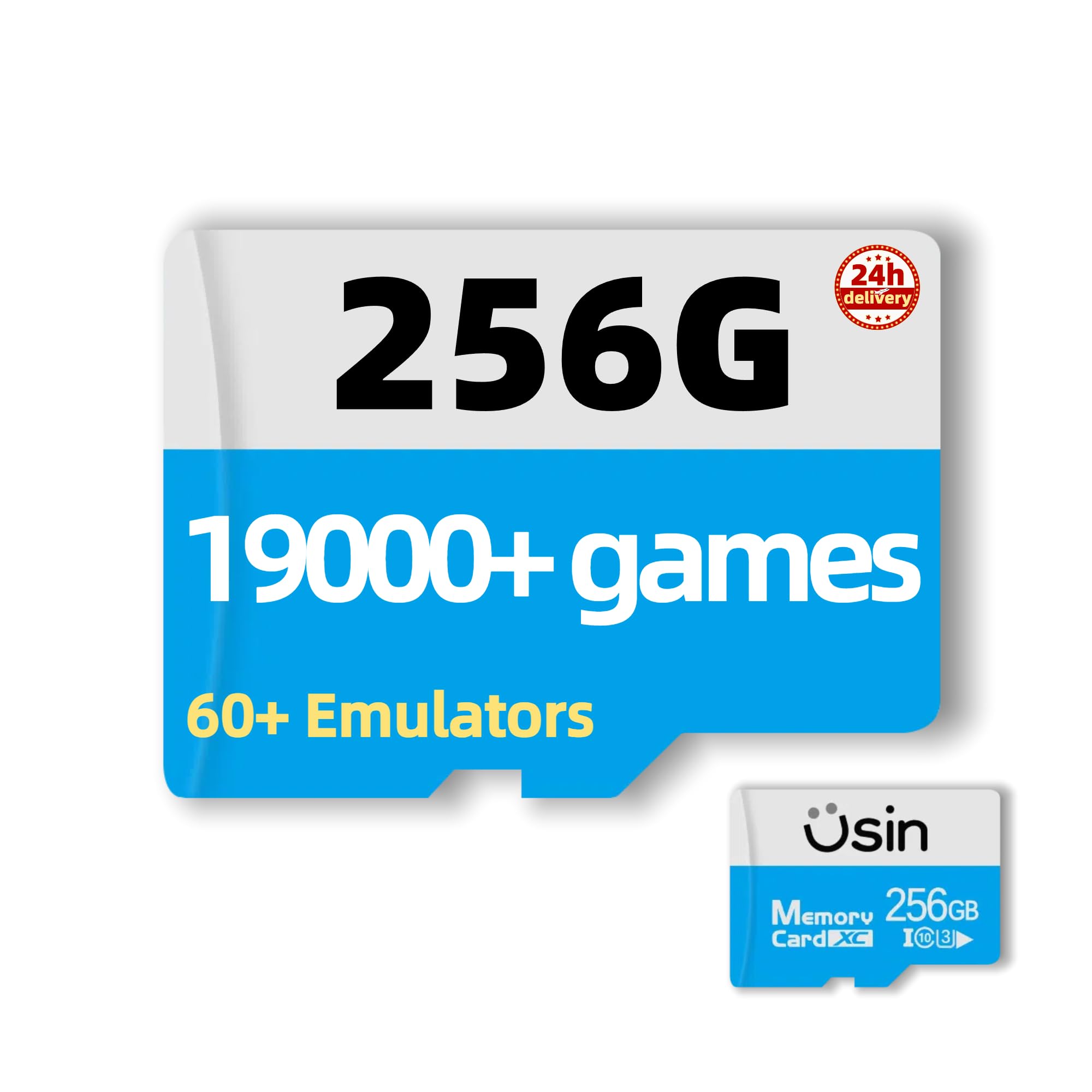 Game Card for Anbernic Handheld Console, 256GB/512GB/1TB Storage, Up to 39000 Retro Games, Compatible with RG Series RGslide/RG557/RG556/RGcube/RG406H/RG406V/RG405V/RG405M/RG505 (512, GB)