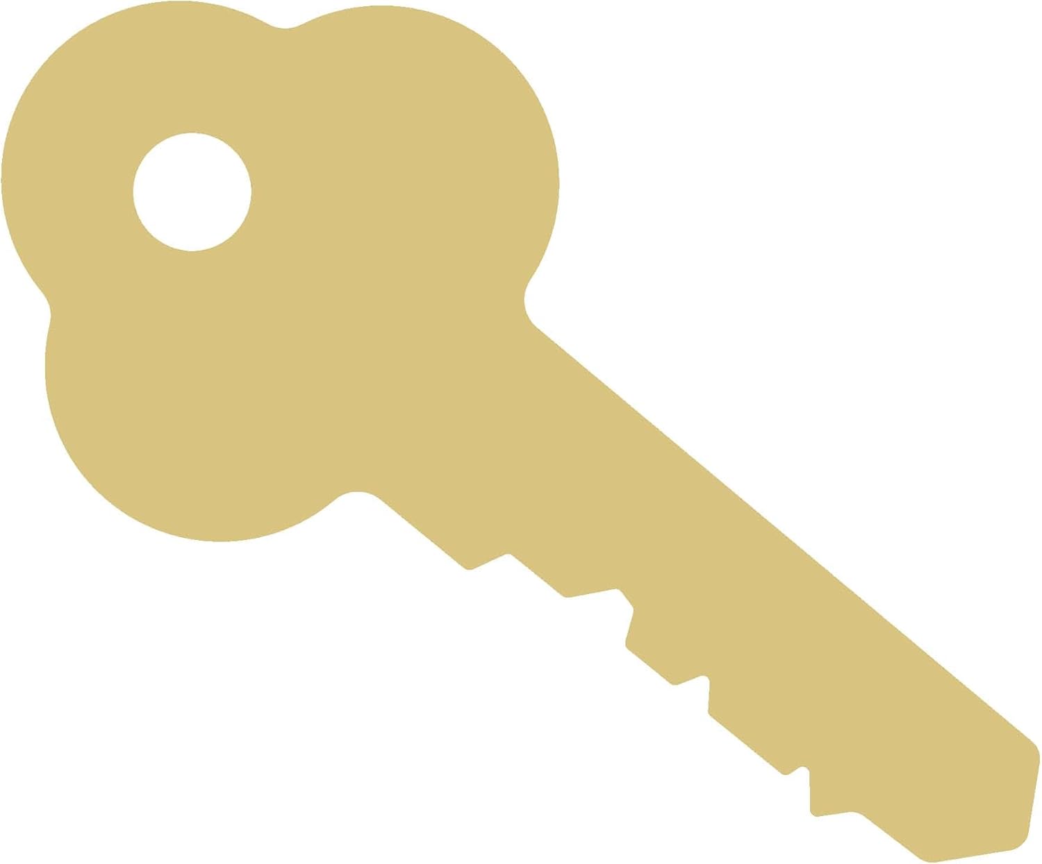 Key Cutout Realtor New Home Owner Door Hanger Unfinished Wood Shape Everyday Decor MDF Shape Canvas Style 3 (12)