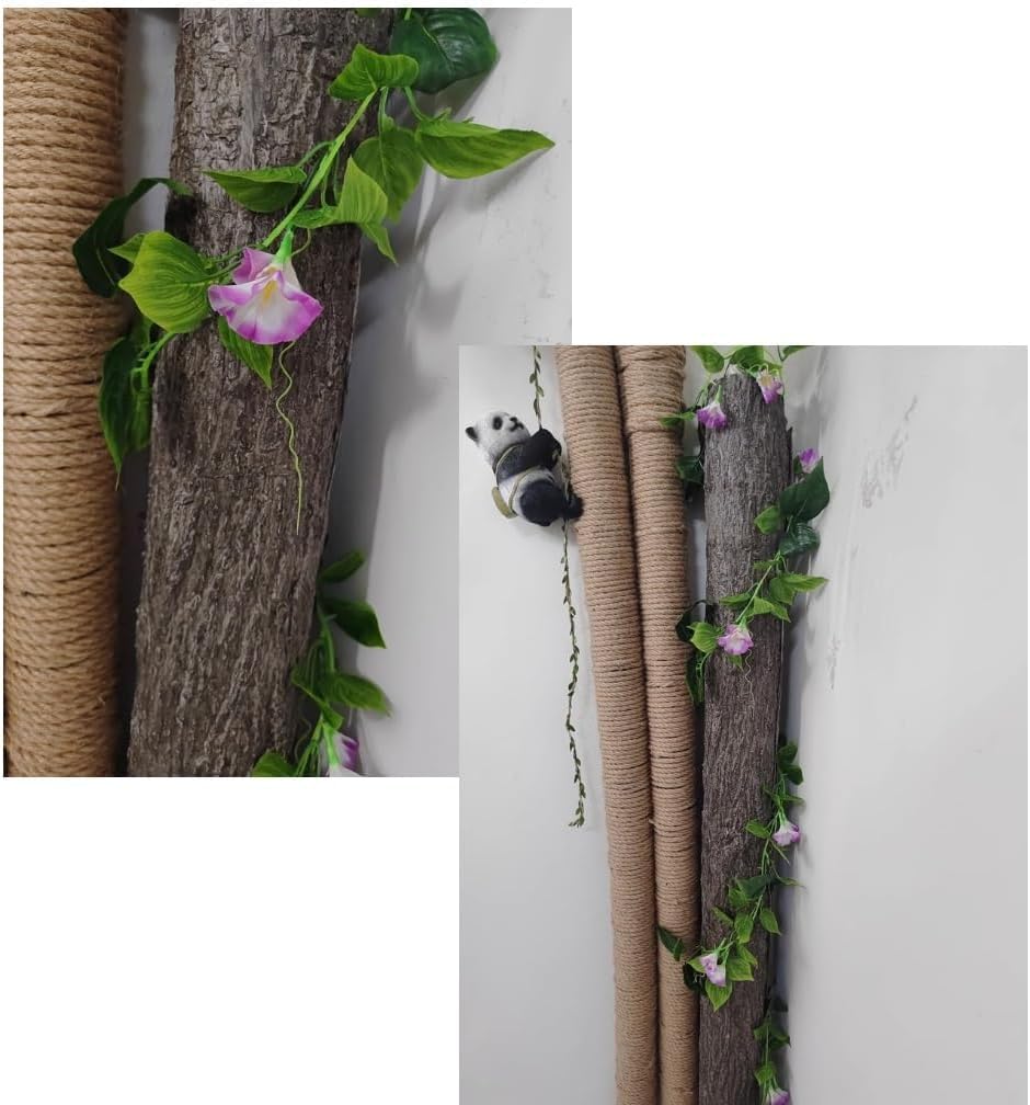 Corteza de árbol artificial duradera para pilares, tuberías, decoración para columnas, paredes, suelos, decoración de árboles, corteza artificial al aire libre, 1 x 2 m