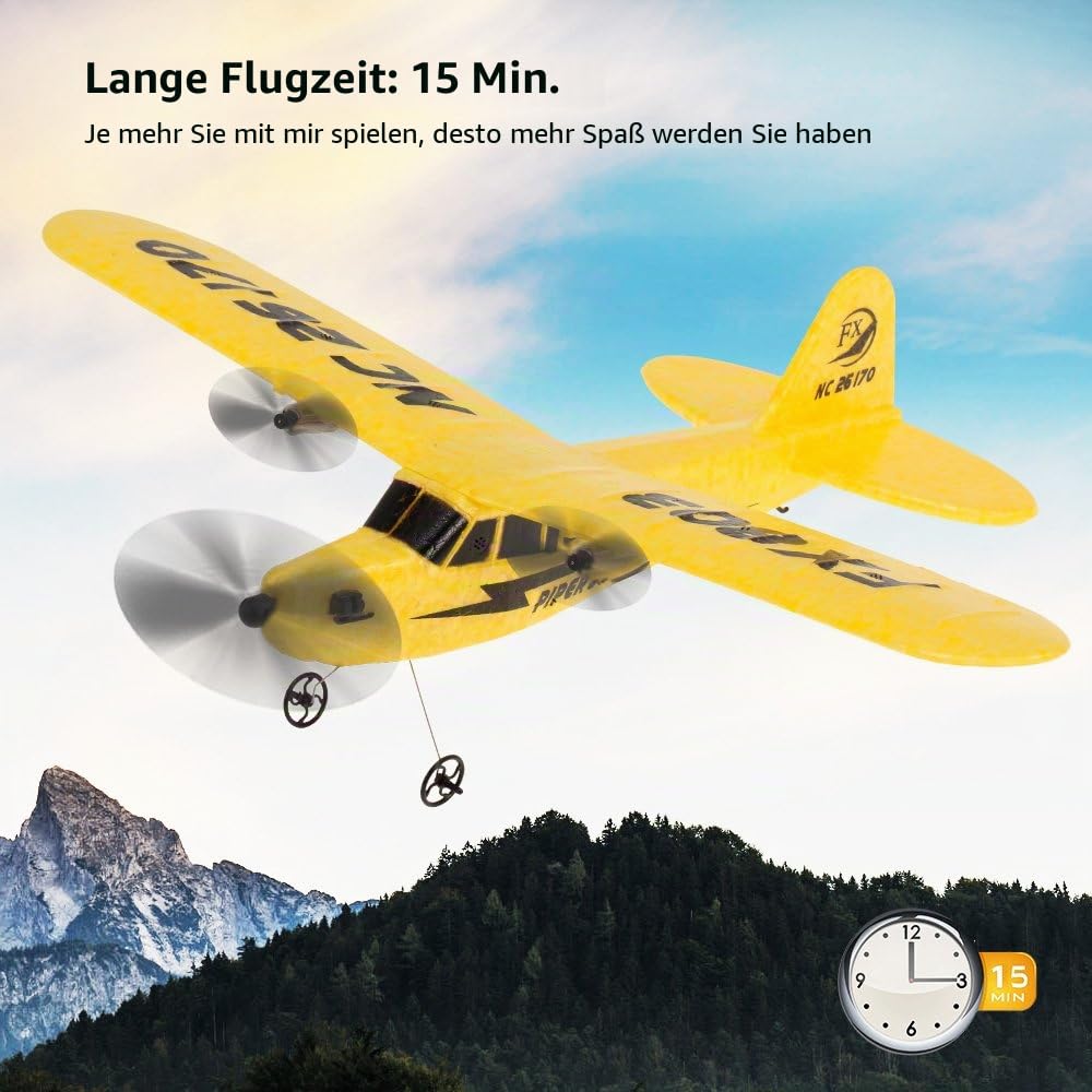 Goolsky FX-803 Ferngesteuertes Flugzeug RC Flugzeug, RC Flugzeug Glider Ready to Fly, 2.4G 2CH 340mm Fixed Wing Funkgesteuertes Flugzeug Flugzeug RTF Geschenk für Jungen Mädchen