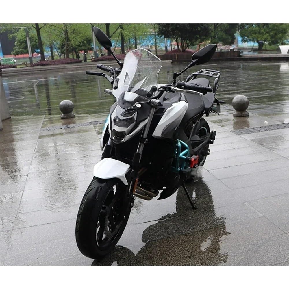 Spoiler parabrezza anteriore Estensione parabrezza anteriore per moto, deflettore, accessori modificati con staffa per 650NK 400NK 150NK