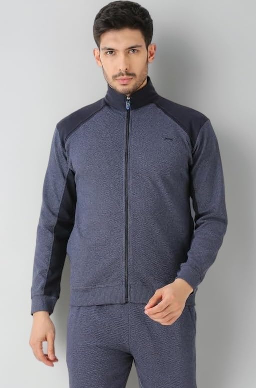 Men's Zipper Winter Jacket | Polycotton Full Sleeve Zip-Up Jacket for Men | Stylish & Lightweight Winter Outwear | Sports Sweaters Jackets for Man
