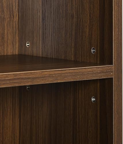 Miniatura 6 de Estante de torre multimedia de 8 niveles, gabinete de almacenamiento delgado para CD y DVD con estantes ajustables, estantería alta y estrecha para