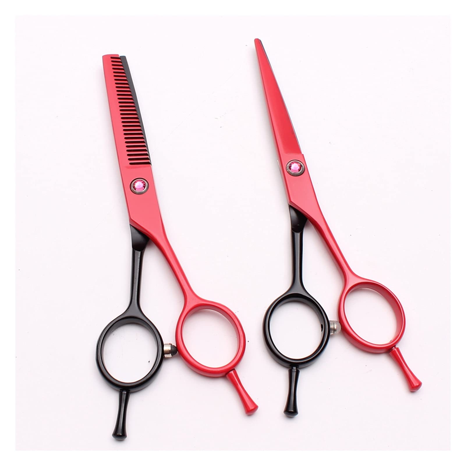Professionelle Echthaarschere Friseurschere Effilierschere Haar-Styling-Tool,2 Stück Kein Etui S