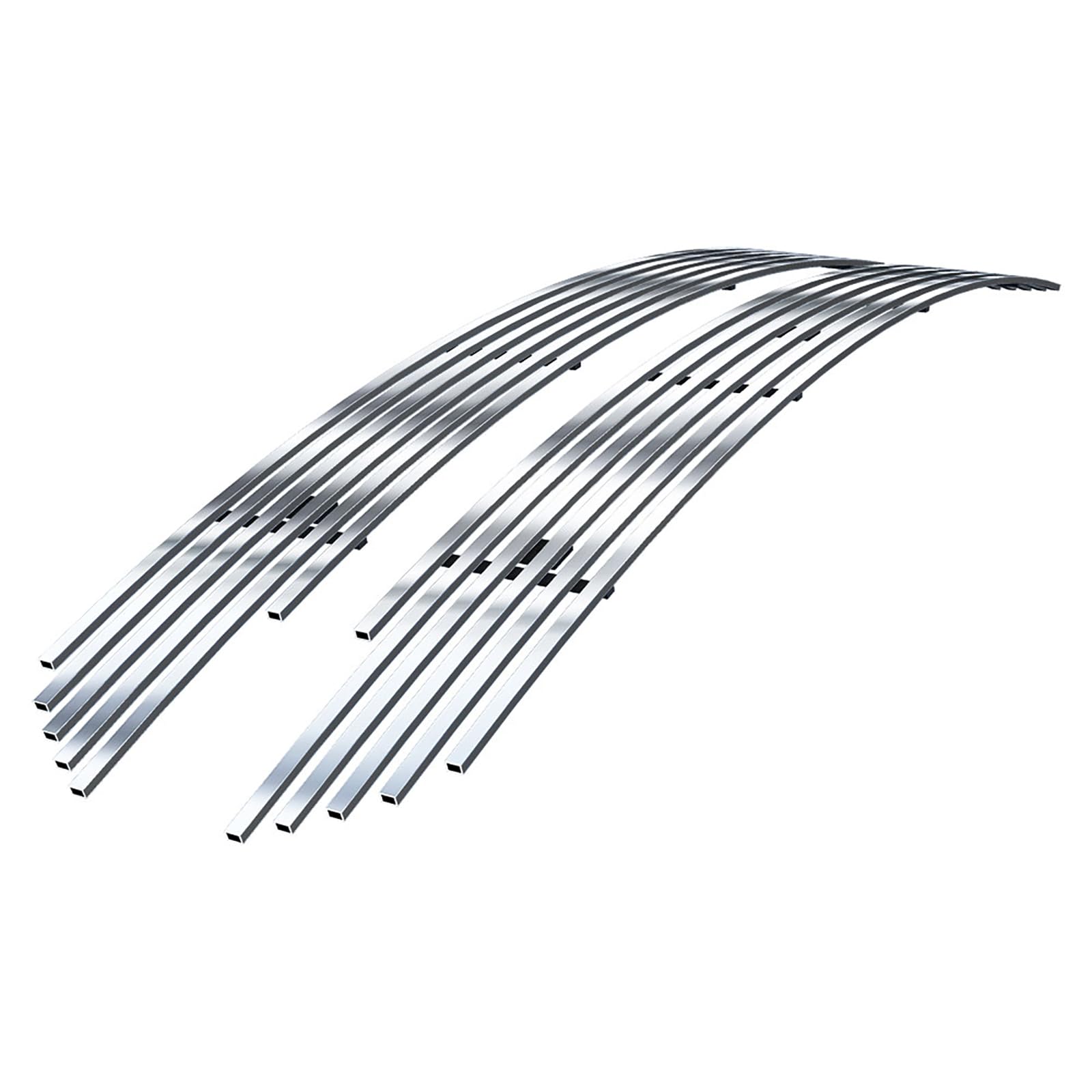 APS Compatible with Ford F-150 2018-2020 XL & XLT & Lariat Bar Style Main Upper Stainless Steel SS Chrome Billet Front Grill Grille Insert F86442A