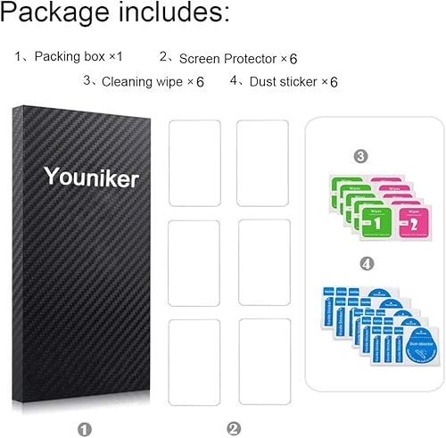 Miniatura 5 de Paquete de 6 protectores de pantalla compatibles con Xiaomi Smart Band 7 Pro, compatibles con Xiaomi Band 7 Pro, protectores de pantalla,