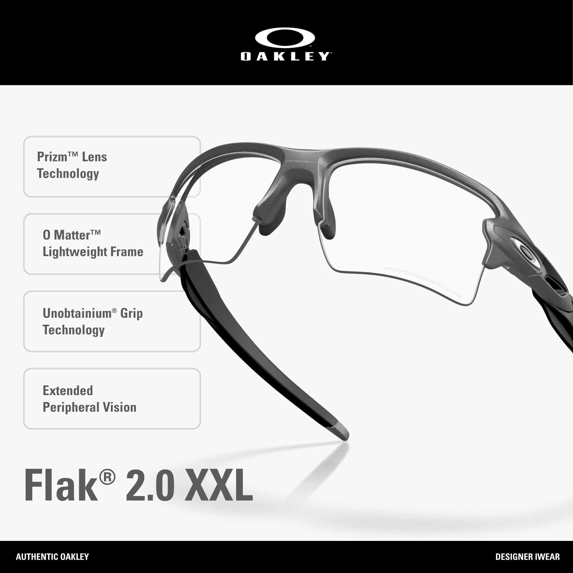 Oakley Flak 2.0 XXL Farbe Stahl 07 - Steel One Size