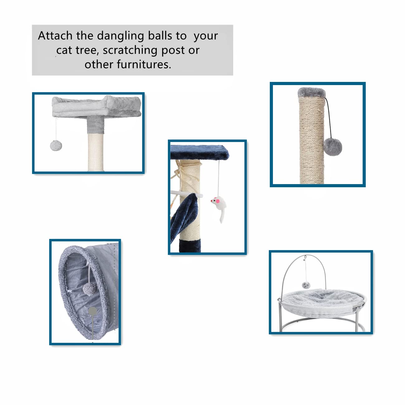 MERRYHAPY 6 Pièces De Remplacement Pour Chat Suspendu Avec