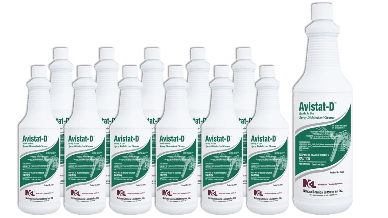 AVISTAT-D Ready-To-Use Spray Disinfectant Cleaner 12 32oz Case NCL0252-36