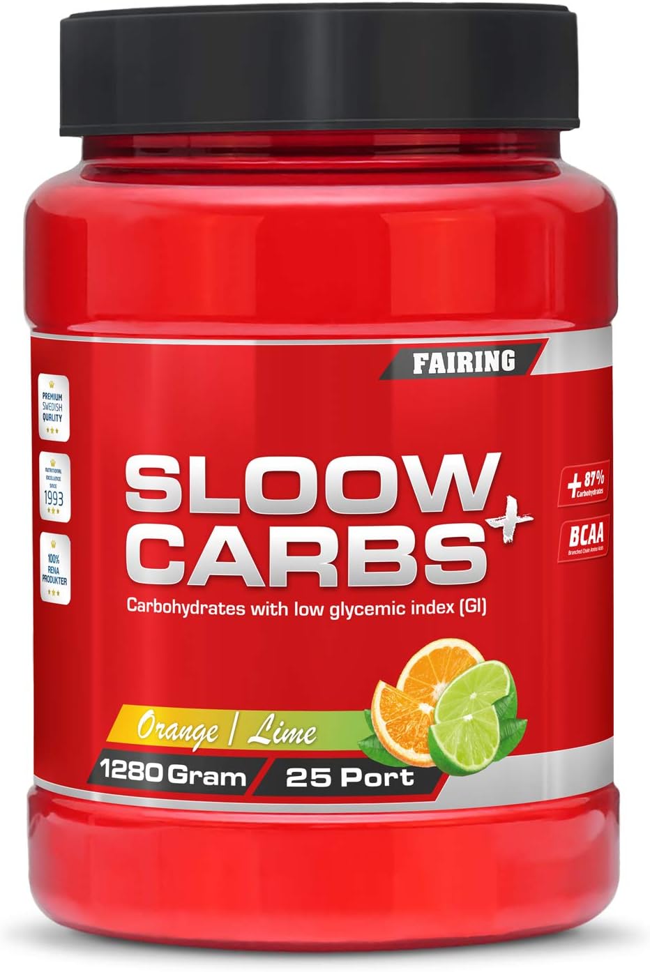 Fairing Sloow Carbs Sports Drink – Carbohydrates Electrolytes Vegan BCAA Powders 1280g