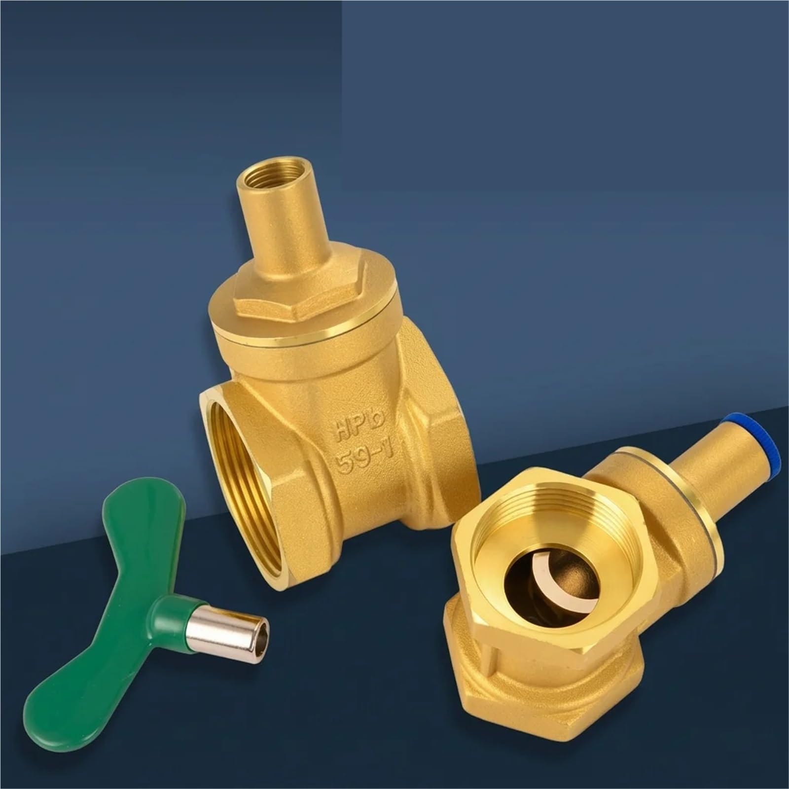 Válvula De Compuerta De Latón De 1 Pulgada Con Cerradura for Medidor De Agua, Pretriángulo, Material De Cobre, Accesorio De Plomería