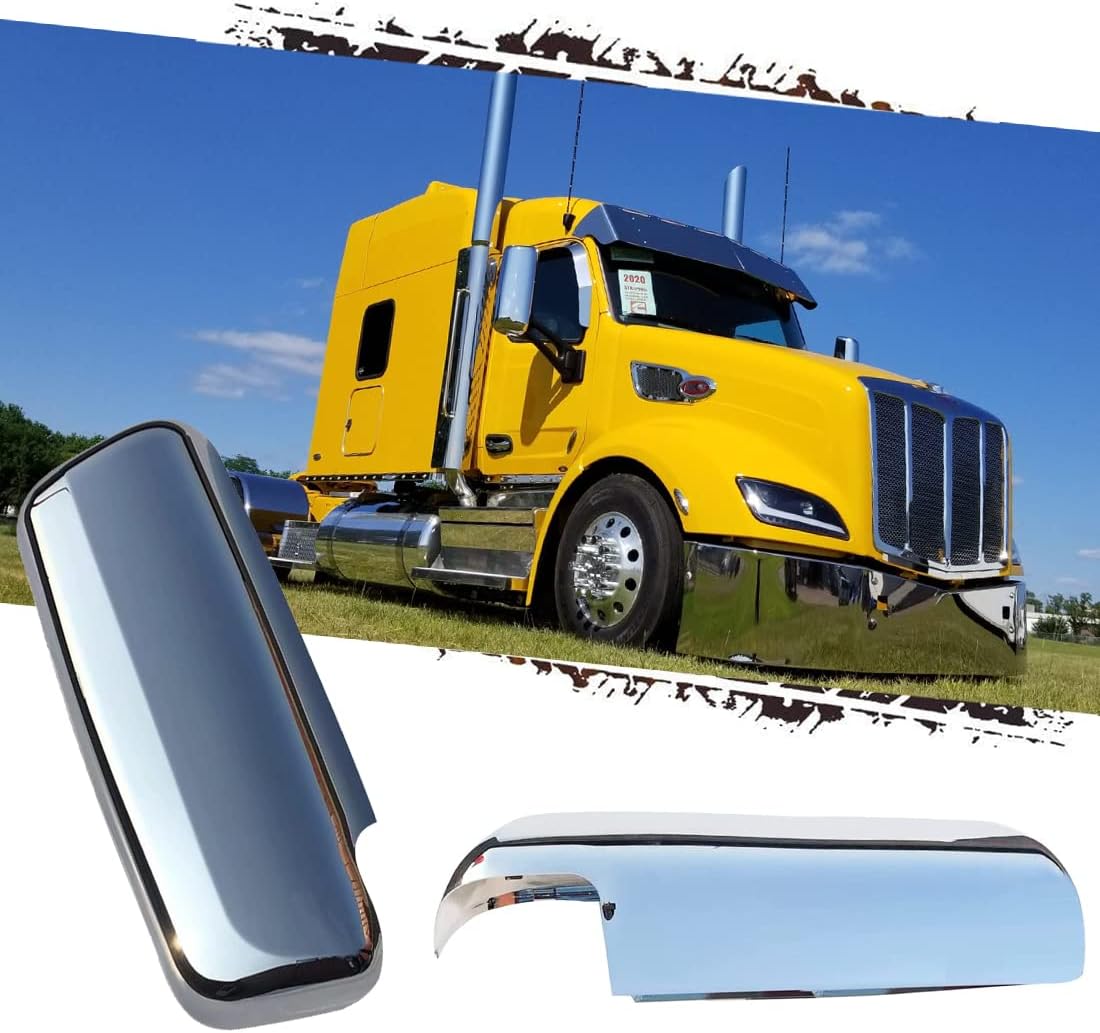 For Truck Peterbilt 579 567 2014-2021 Door Mirror Cover Chrome Right Passenger Side