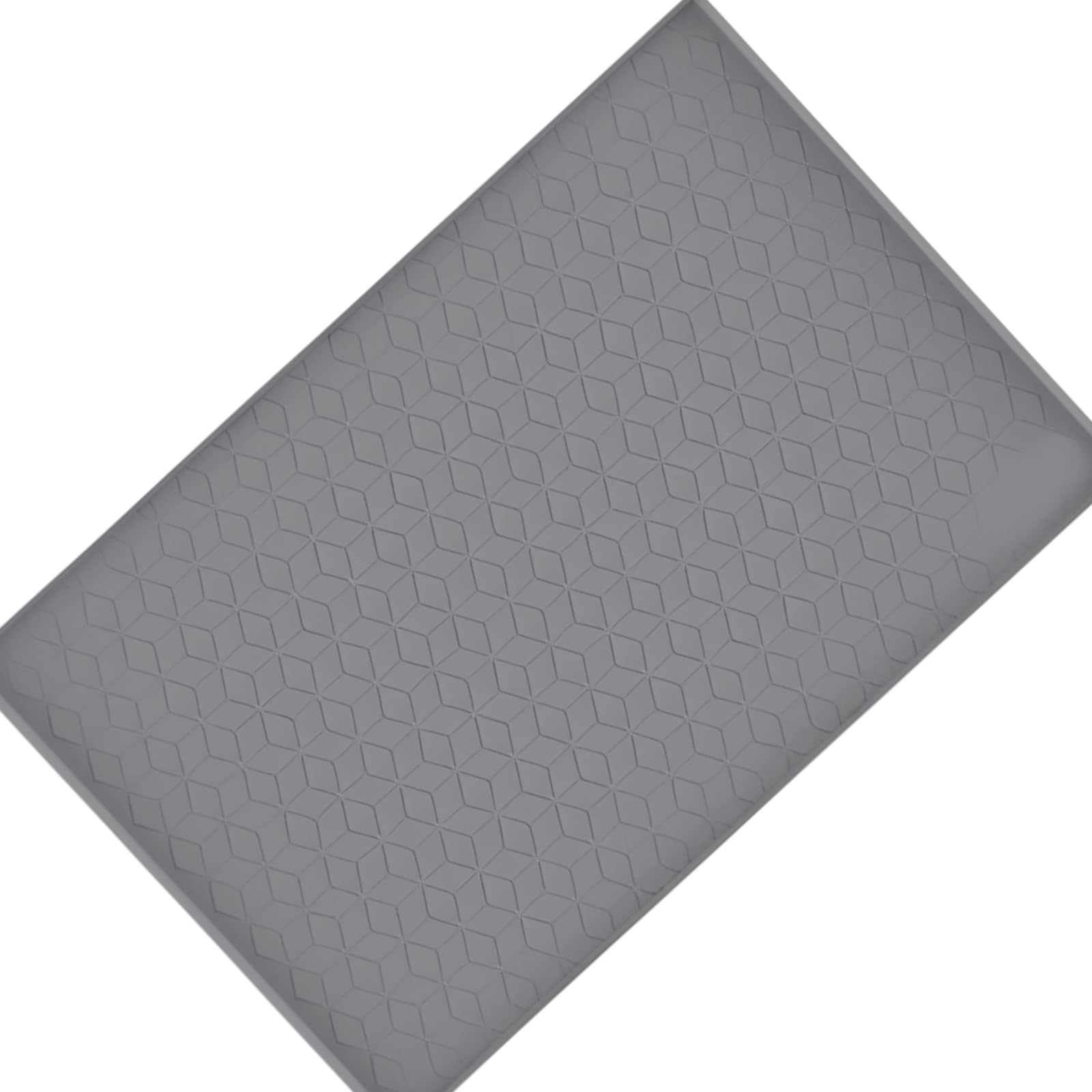 APGLSXY Premium Silicone Cabinet Liner Slip Resistant Waterproof Shelf Mat for Kitchen Bathroom Countertop Featuring Geometric Drainage Design Spill Safe Counter Protector