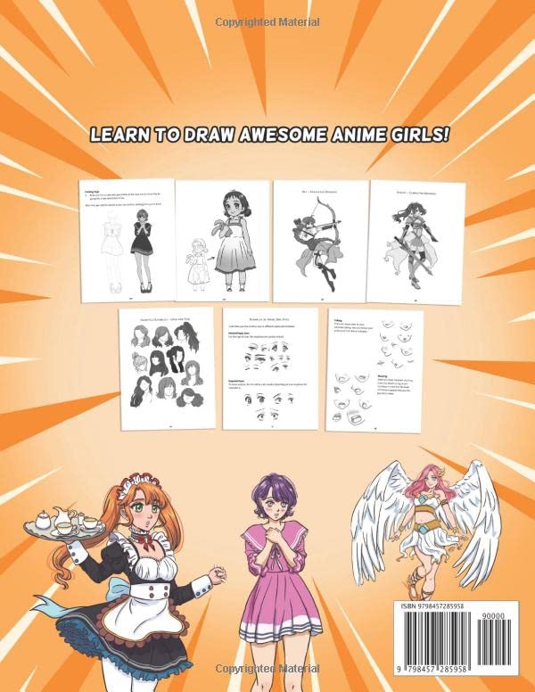 Image of How to Draw Anime Girls: Learn to Draw Awesome Anime Girls - A Step by Step Drawing Guide for Kids, Teens and Adults