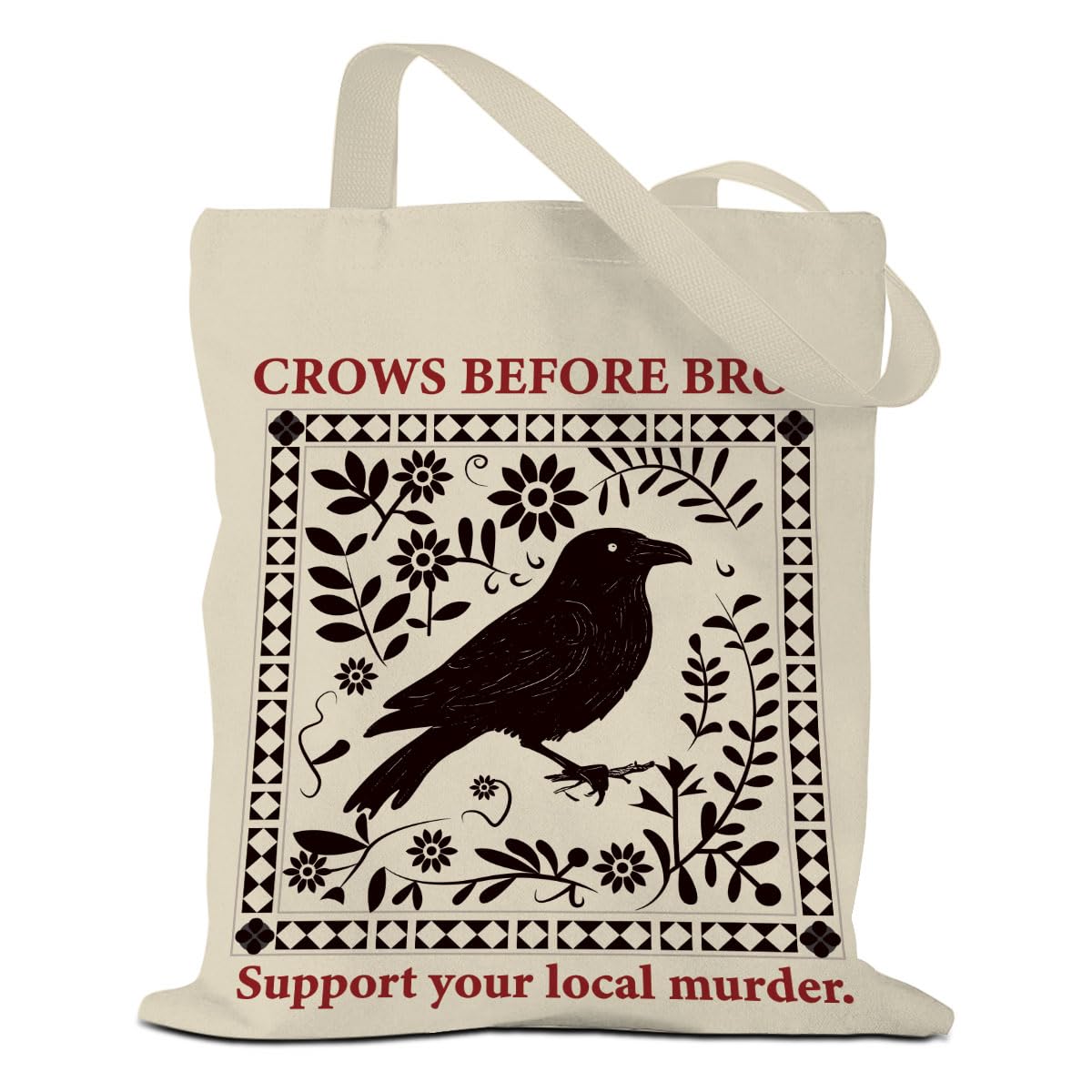 MQBMQB Vintage Flower Cat Butterfly Tote Bag Aesthetic Reusable Grocery Bags Friendship Gifts for Women Weekender Bag