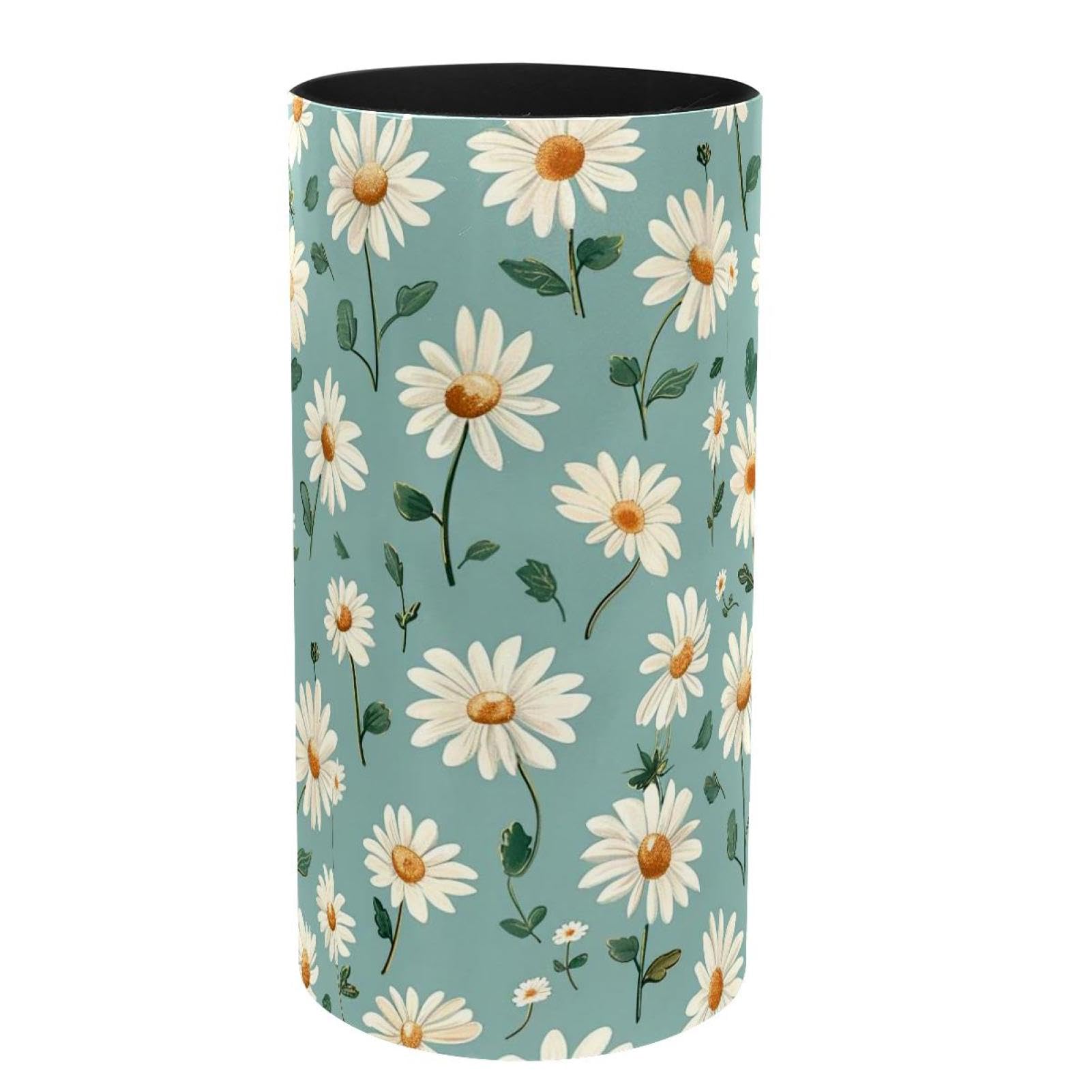 Boîte à musique en métal marguerite pour un bureau fleuri et ordonné