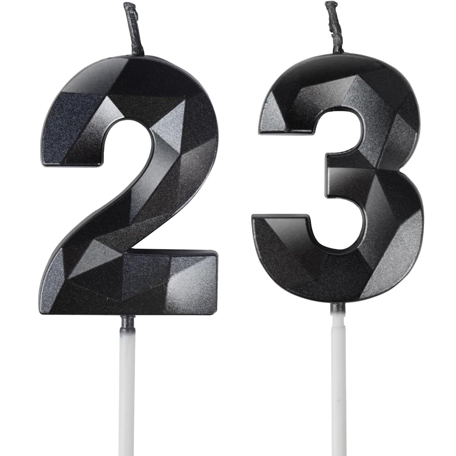 Yiran 50th Birthday Candles, Gold Number 50 Happy Birthday Candles, Cake Topper Decorations for Birthday Party, Wedding Anniversary Celebration Supply — view 90