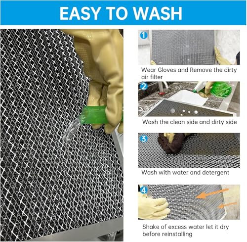 Image of UBeesize 18x18x1 Reusable Electrostatic Air Filter HVAC AC Furnace Filter,MERV 8, Washable, Lasts a Lifetime,Permanent Air Filter,Breathe Fresher,Home And Office(Actual Size:17.44x17.44x0.82 Inch)