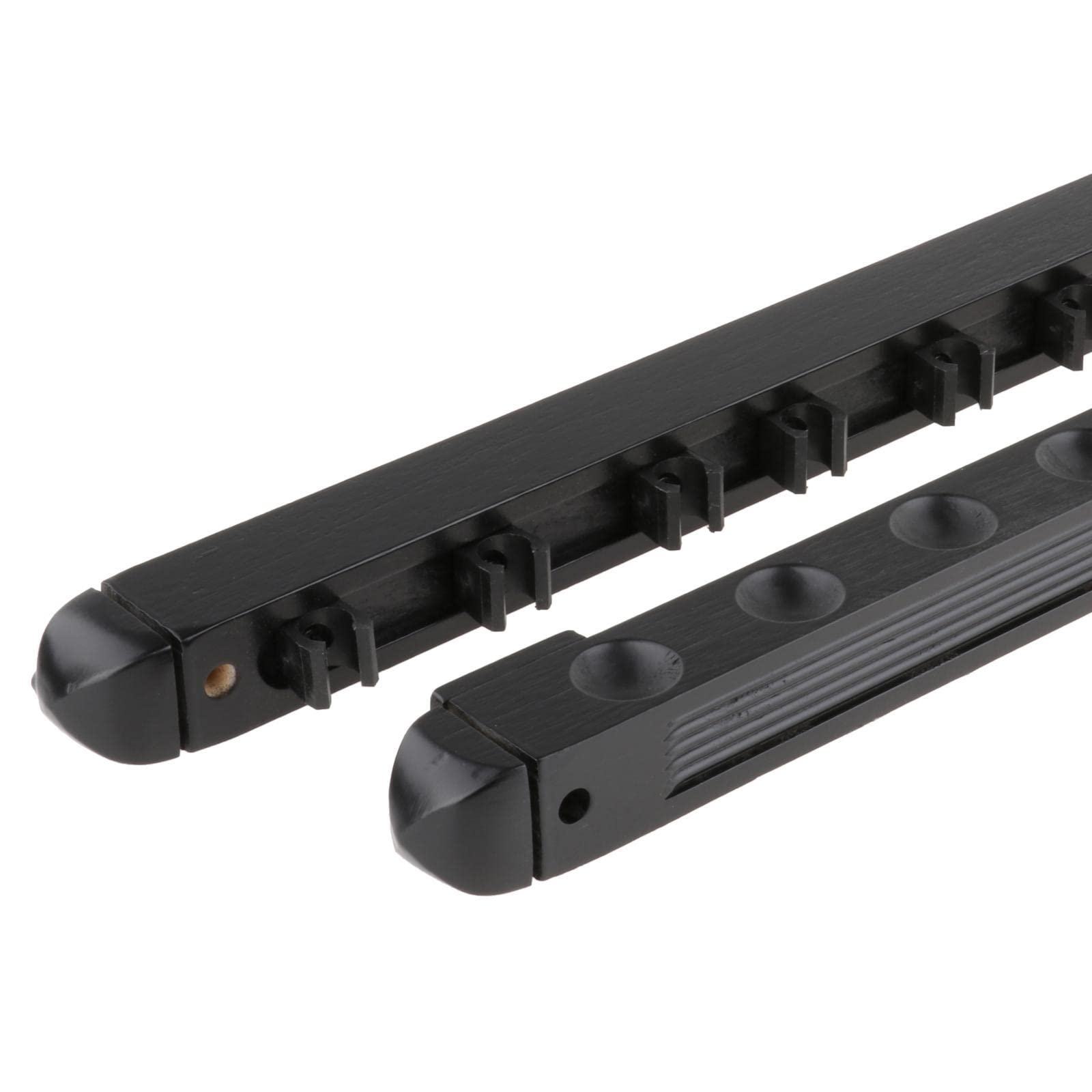Perfeclan 8 Loch Polrahmen Billard Queue Halterung, Billardqueue Wandhalter Pool Cue Rack Stick Halter Wandhalterung aus Holz Billiard Zubehör für 8 Billiard Cue