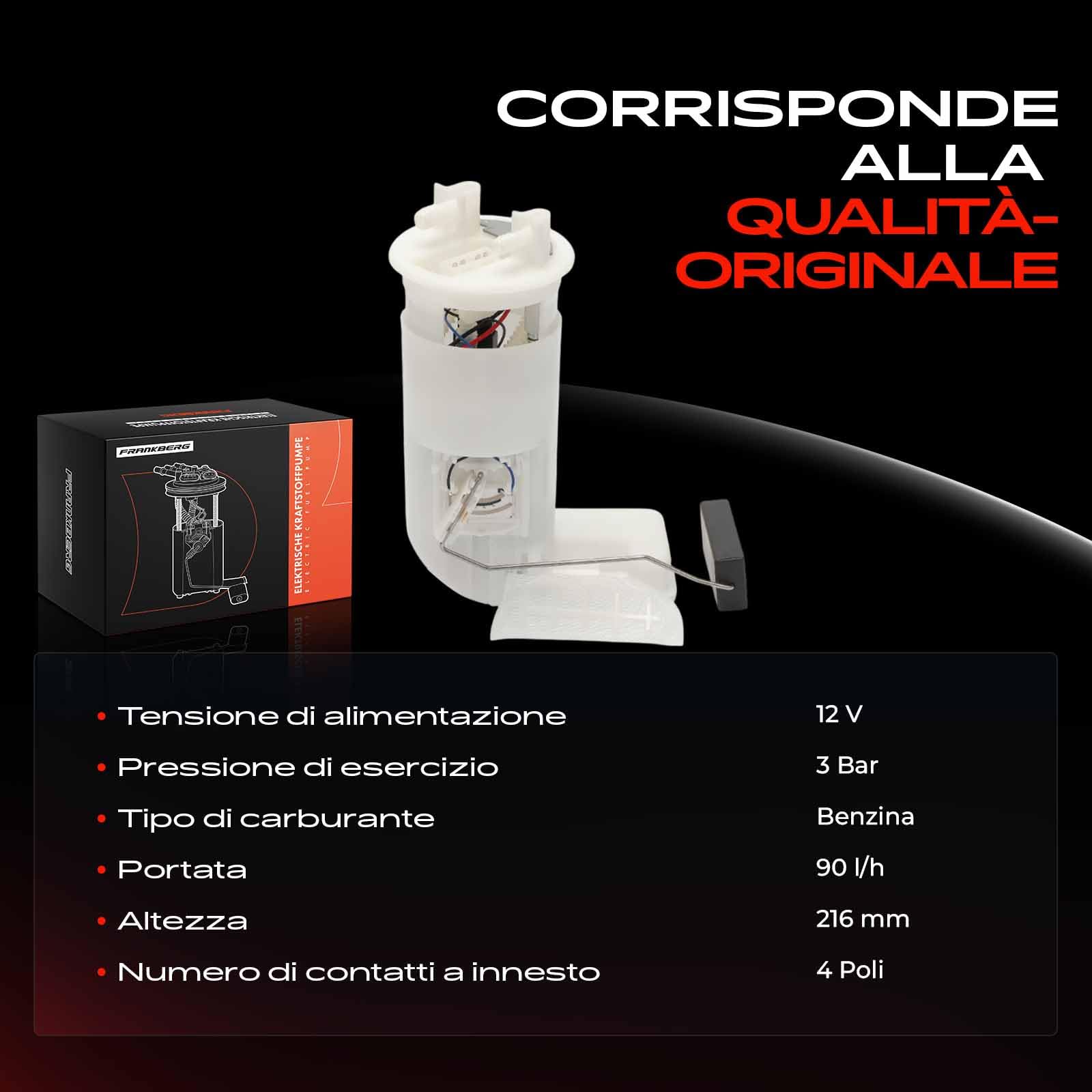 Frankberg Pompa del carburante pompa della benzina unità di erogazione