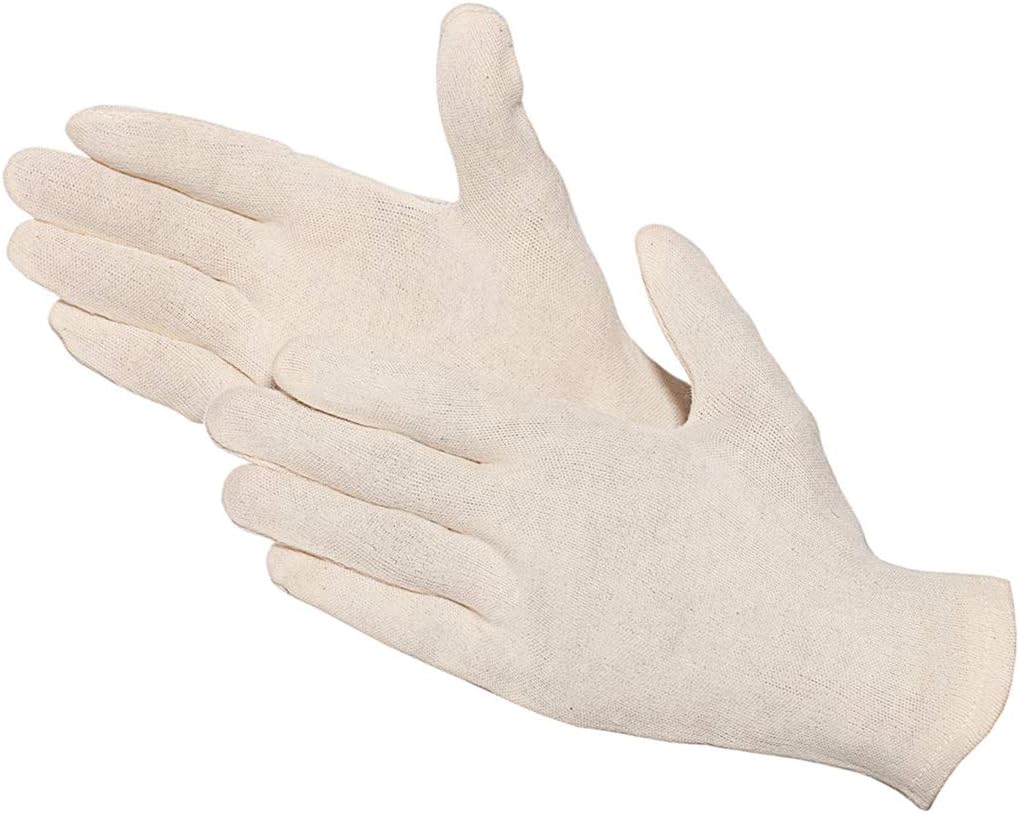 JAH Knitted Cotton/Polyamide Gloves with PVC Grip Dots โ non-slip grip for warehouse, assembly & shipping