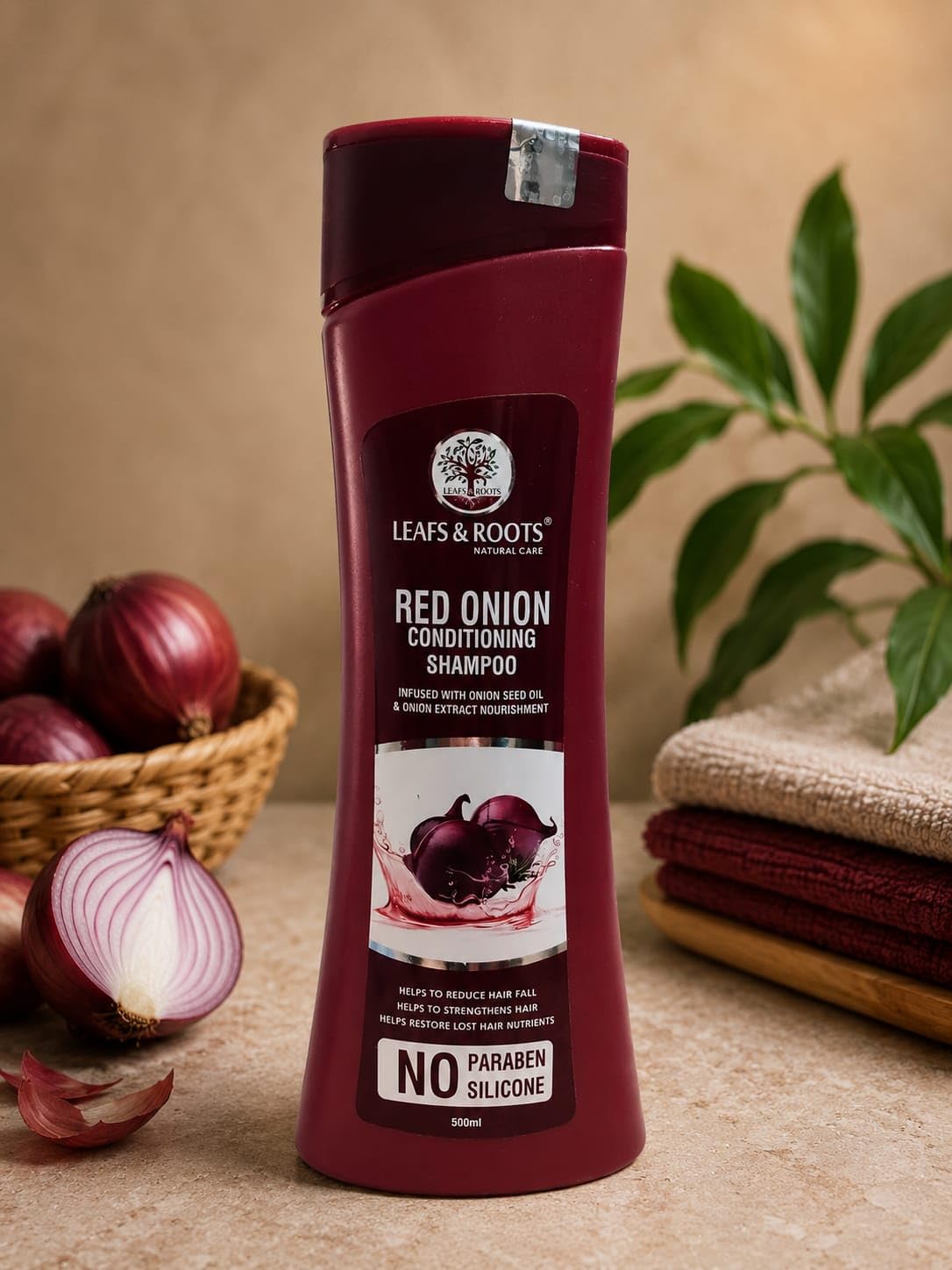 Red Onion Conditioning Shampoo with Onion Seed Oil and Onion Extract | Nourishing Hair Cleanser for Dry & Frizzy Hair | Daily Use Shampoo for Men and Women | 500ml-image-16