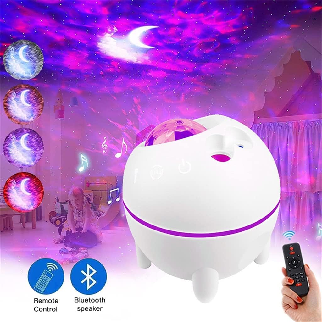 With Audio Remote Control Star Projection Lamp Starry Atmosphere Lamp Ocean Water Pattern Lamp