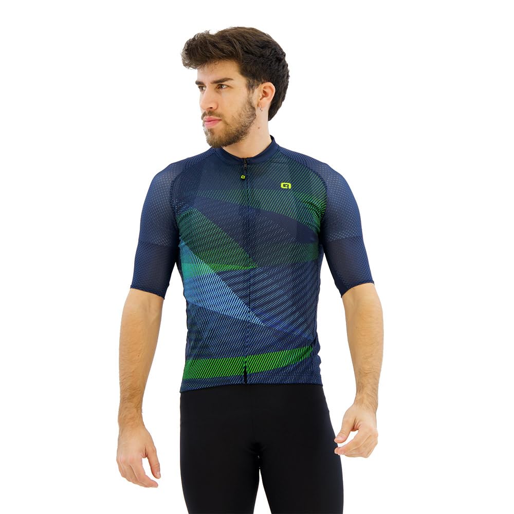 Alé Cycling Men's Pragma Connect Cycling Jersey, Blue, L