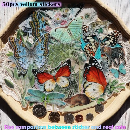 Articles de journal plantes tropicales en autocollants vintage translucides - 2
