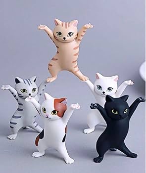 希少 猫 フィギュアと小物セット レア 鑑賞 ガチャ Amazon.co.jp: 猫 ねこ 小物置き 置物 雑貨 フィギュア 韓国 5個