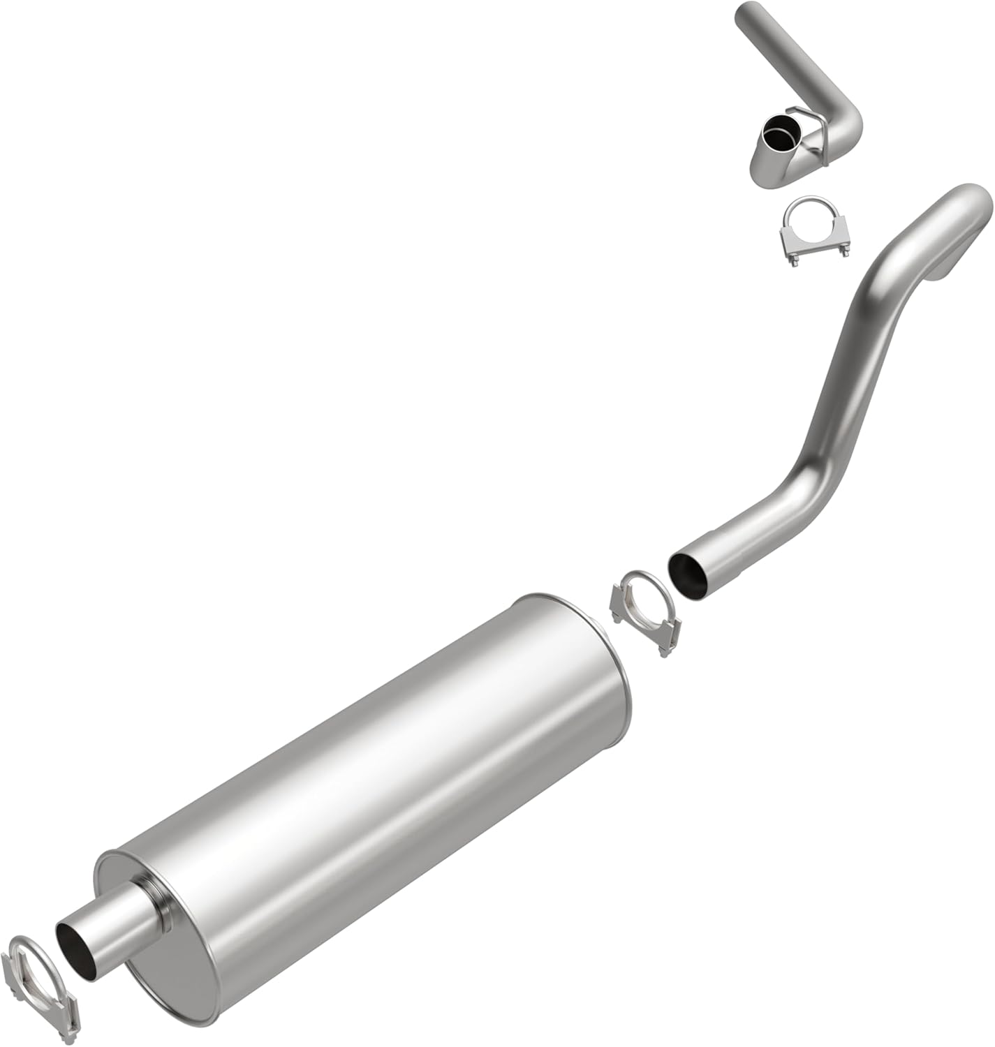 BRExhaust Replacement Exhaust System Kit 106-0381: Compatible with 1983-1996 Ford Bronco 4.9L/5.0L/5.8L