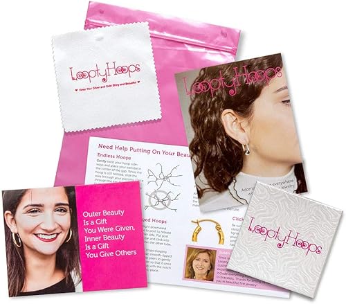 Miniatura 6 de Pendientes grandes de aro de oro amarillo de 14 k continuos tubo de 0047in