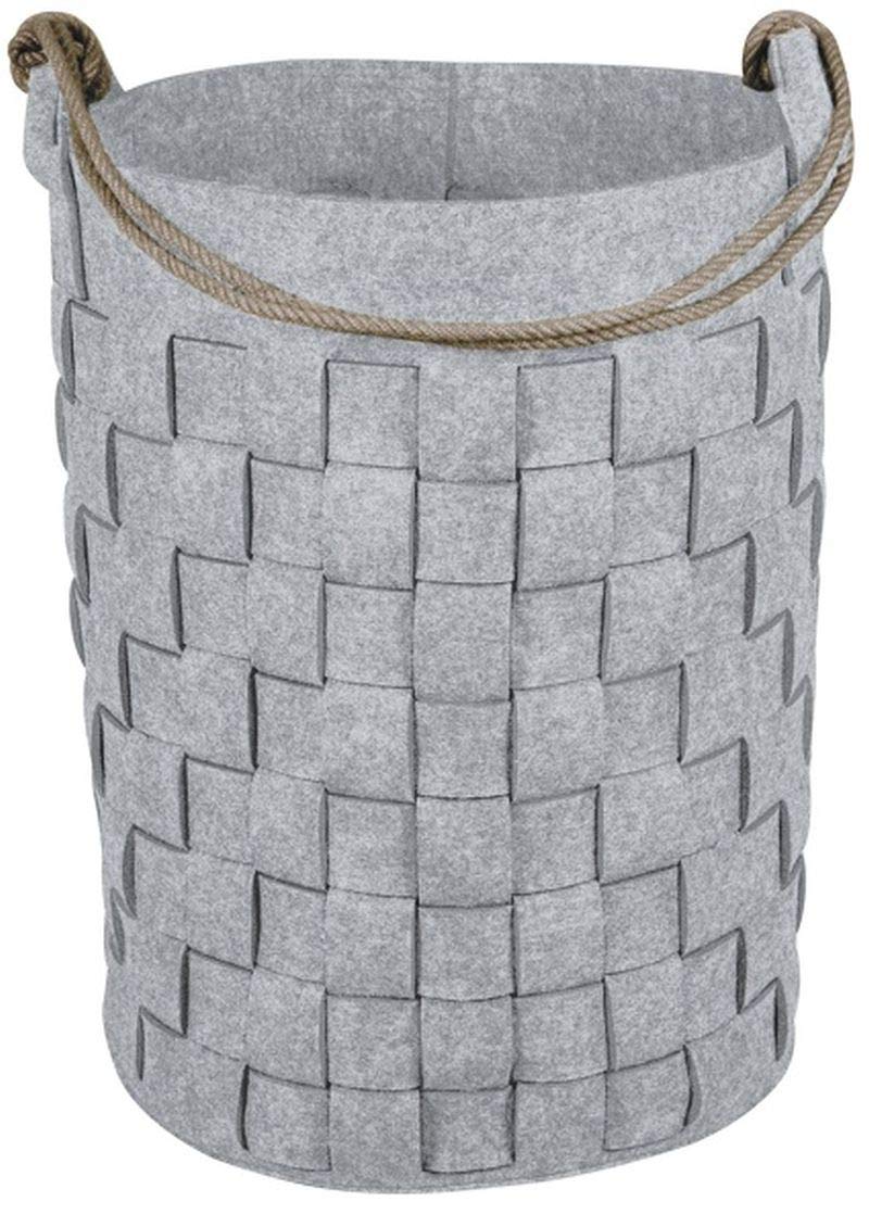 Panier à linge Spirella COSYHOME 70L Gris pour supprimer le désordre de linge sale