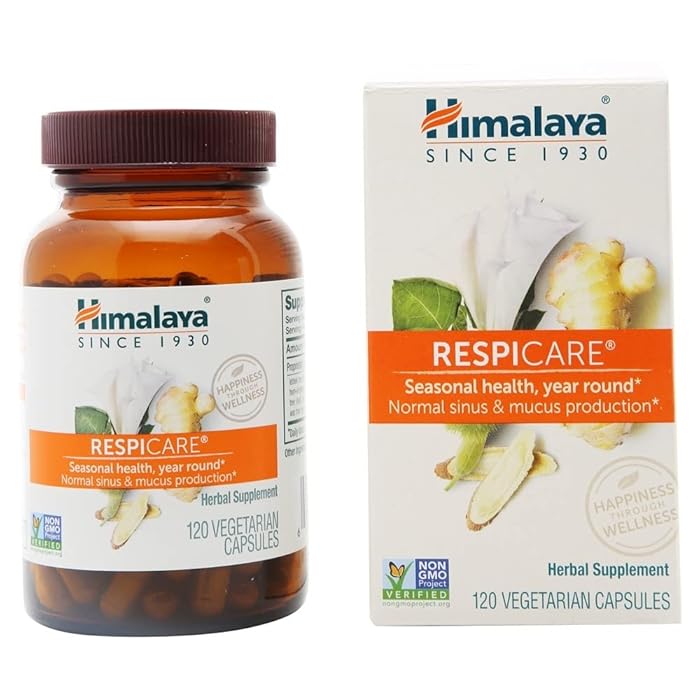Buy Himalaya Herbal Healthcare RespiCare 120 Vegetarian Capsules