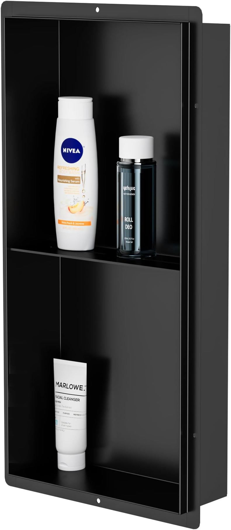 BWE Bathroom Wall Niche,12" X 24" X 4" Stainless Steel