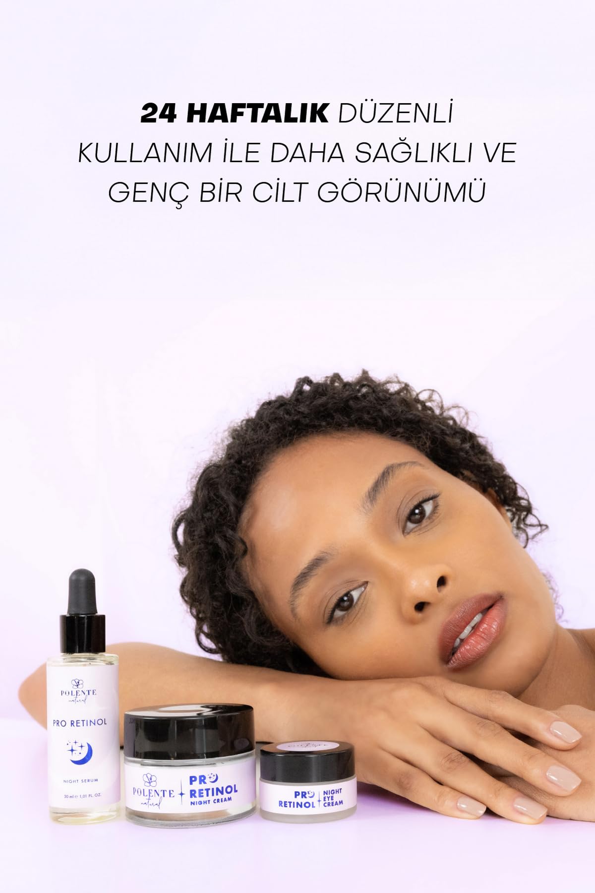 Polente Natural - PRO RETİNOL NIGHT SERUM Retinol İçeren Yaşlanma Karşıtı Gece Bakım Serumu (30 ml)