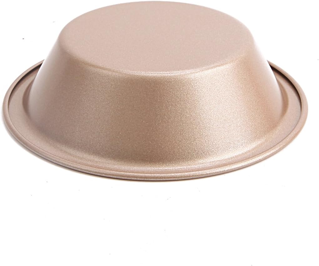 CAN_Deal Mini Round Pie Pan Set, 4PCS 5-Inch Non-stick Heavy-gauge Steel Tart Pan, Hamburger Baking Tin