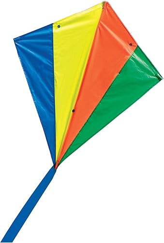 Melissa & Doug Rainbow Stunt Kite - Cometa para niños, multicolor