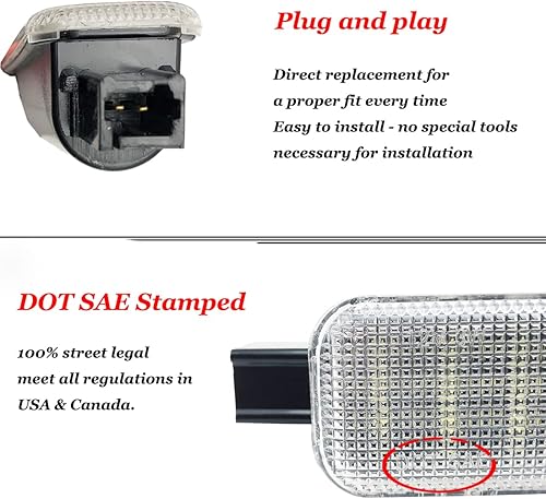 Miniatura 5 de Luces LED para panel de puerta compatibles con Chevy Silverado GMC CK Sierra 1500 2500 3500 Suburban Yukon Tahoe Hu-mmer H2 Escalade