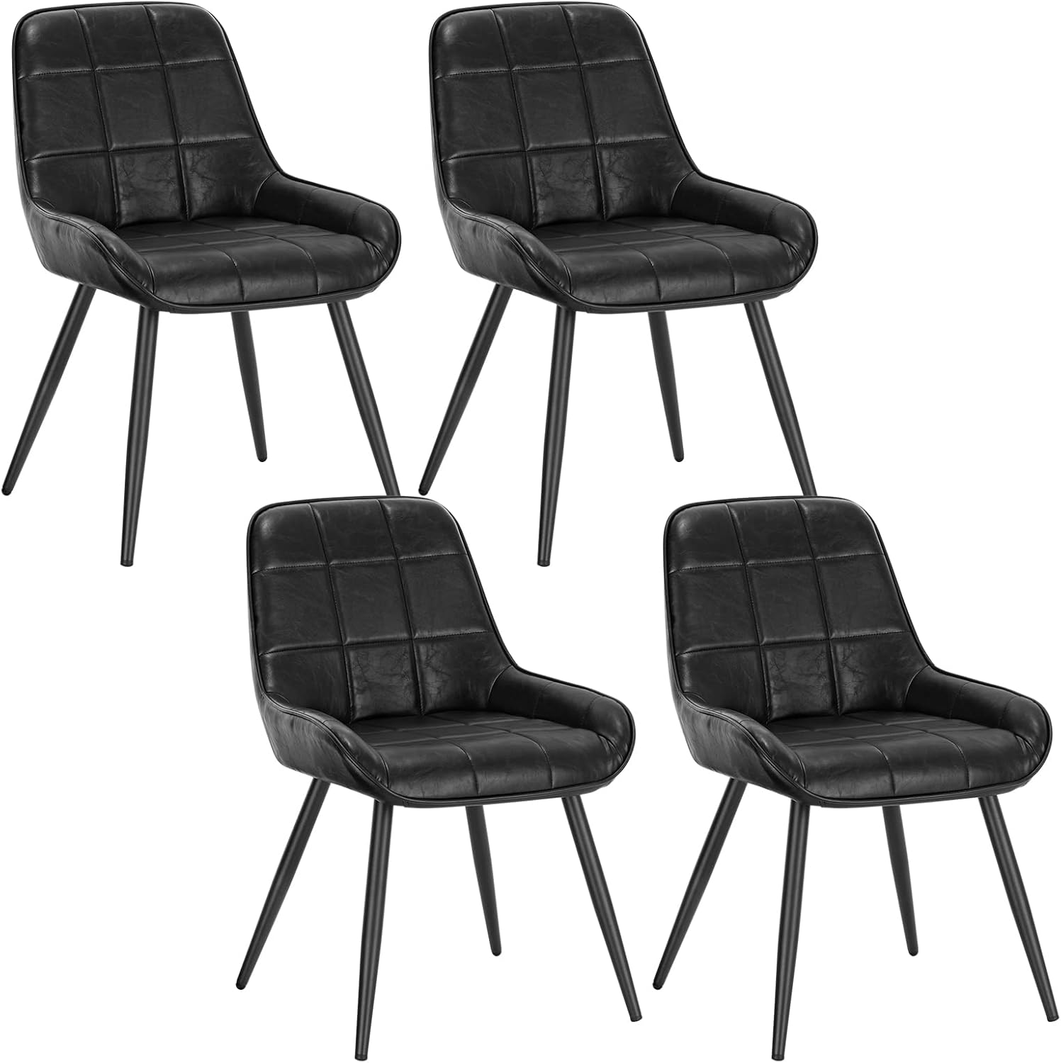 WOLTU Set of 4 Dining Chairs, Relaxing Chairs Faux leather, Chairs for