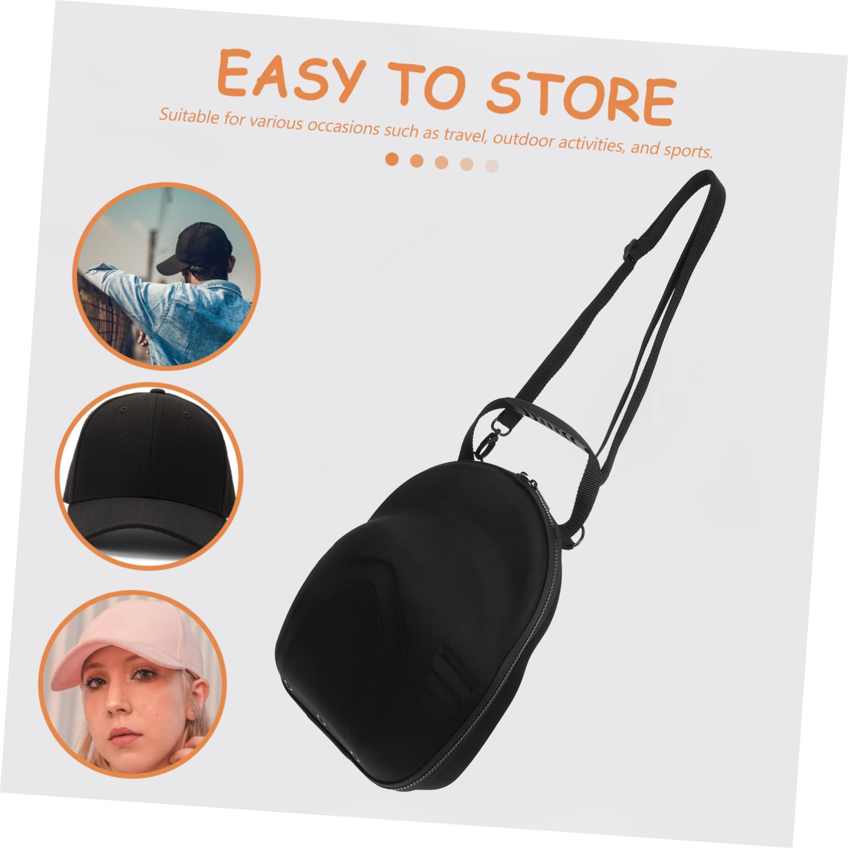 Gatuida Bolsa de Viaje para Gorras Estuche de Eva Caja para Guardar Gorras para Viajes