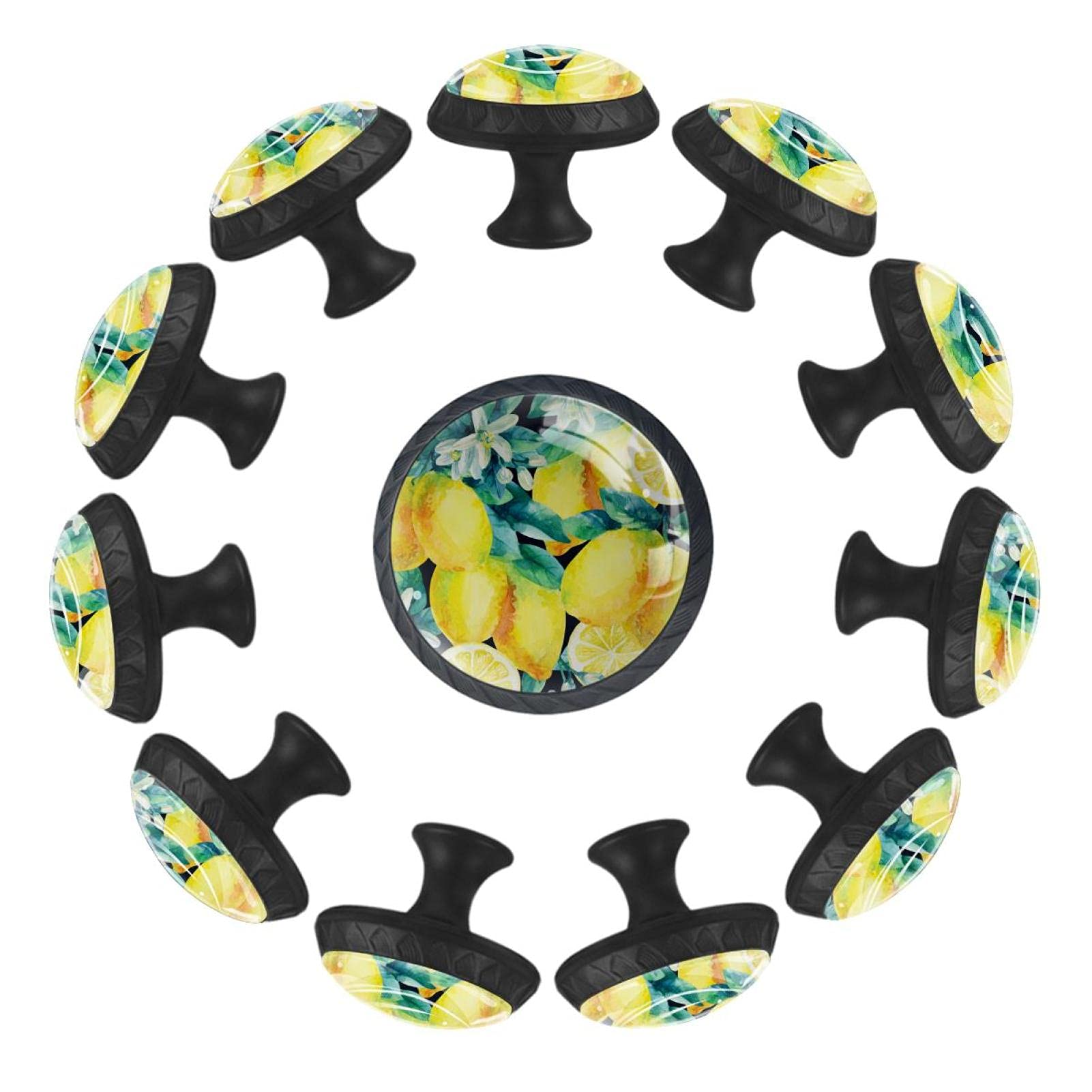 Boutons de tiroir citron tropical 35 mm pour égayer la chambre d'enfant et la crèche