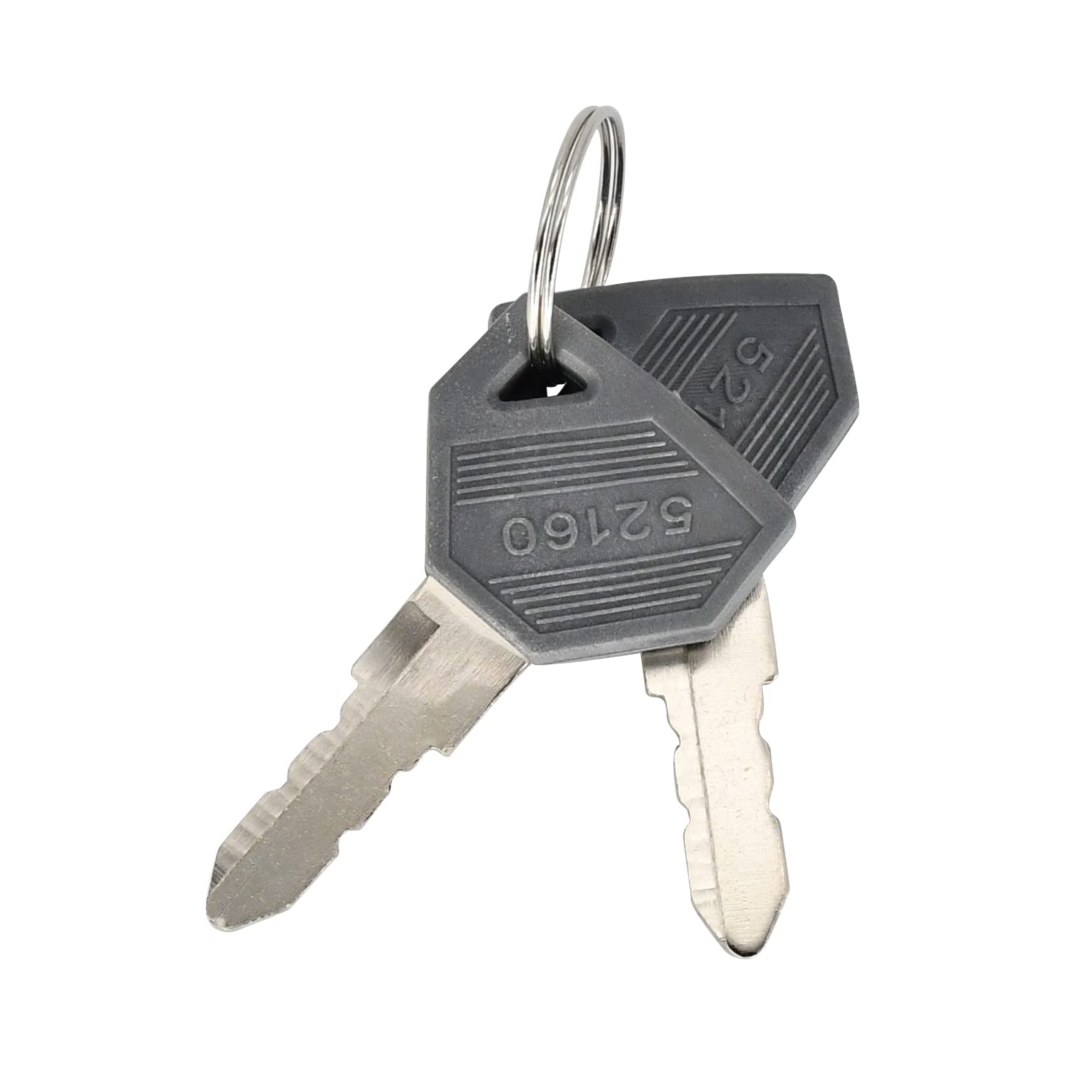 Congparts 5PCS 52160 Ignition Key 198360-52160 194155-52160 1A7880-52100 Compatible with Yanmar Cub Cadet Tractor EX450 EX2900 EX3200 John Deere Tractor 2320 2520 4010 4115 Replace AM879480 LVA803606