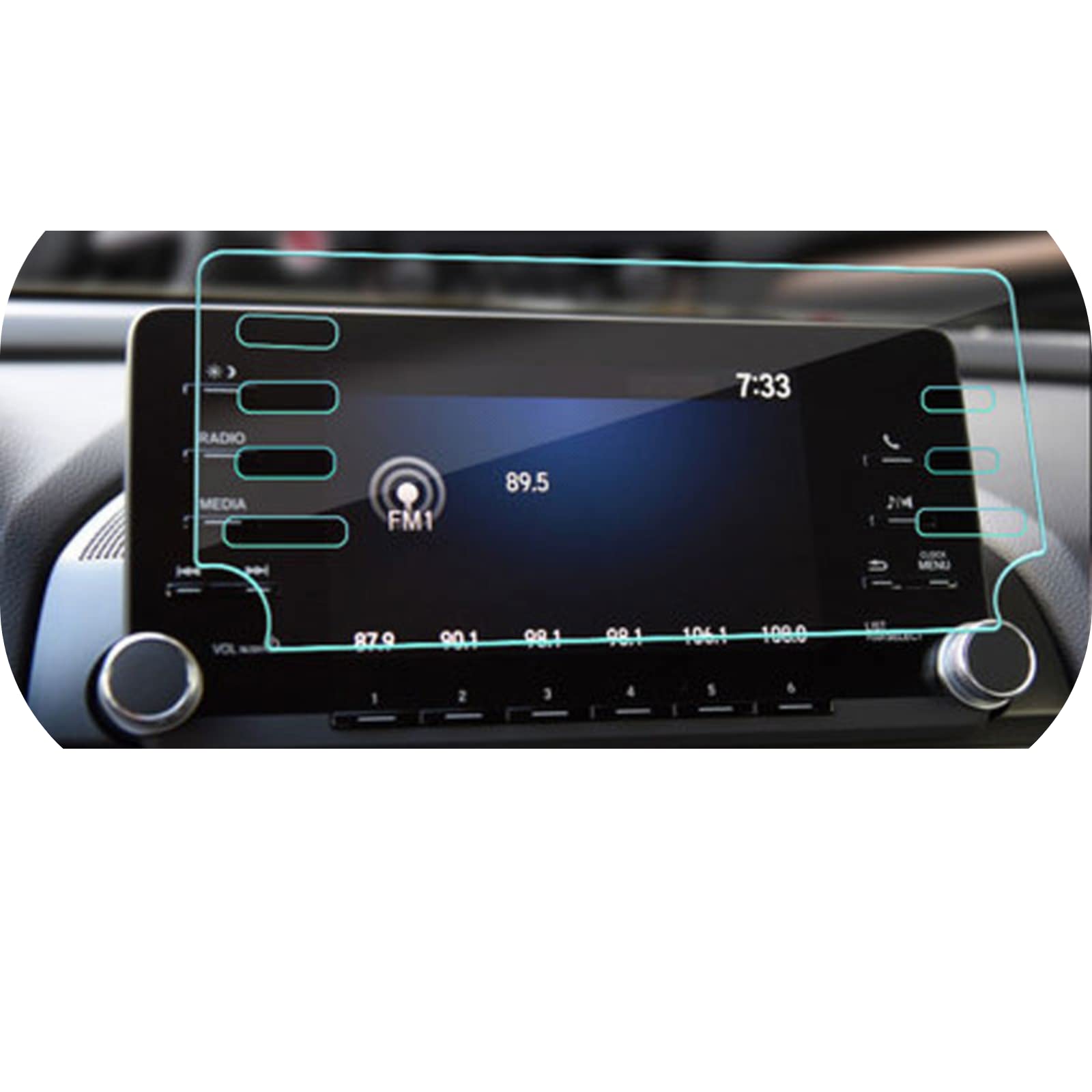 Solución Antirrayas de Vidrio Templado para Pantalla de Honda Accord 2018 2019