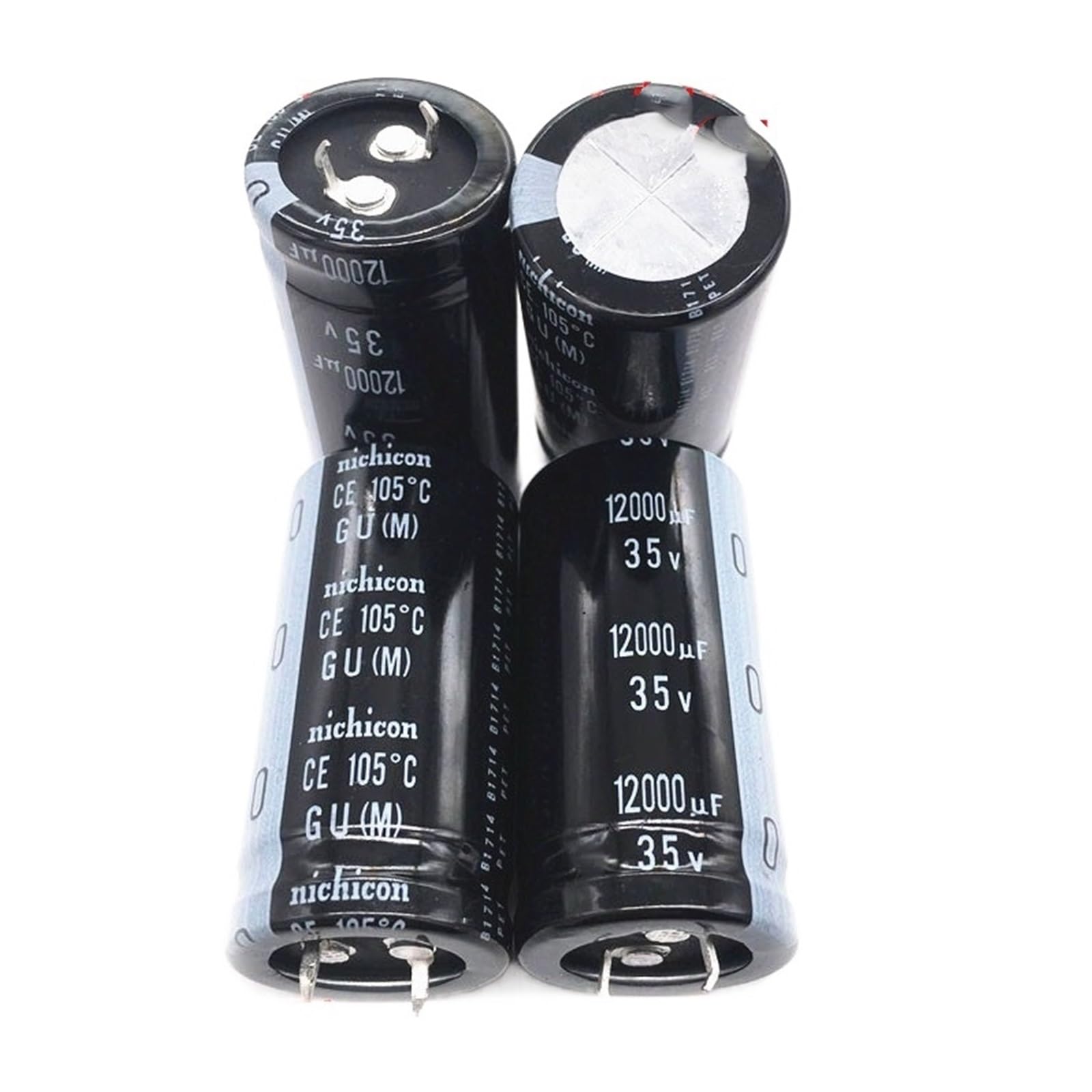 DOLOCSDN 2PCS 12000uf 35v 25x50mm 35V12000uF Snap-in PSU Capacitor