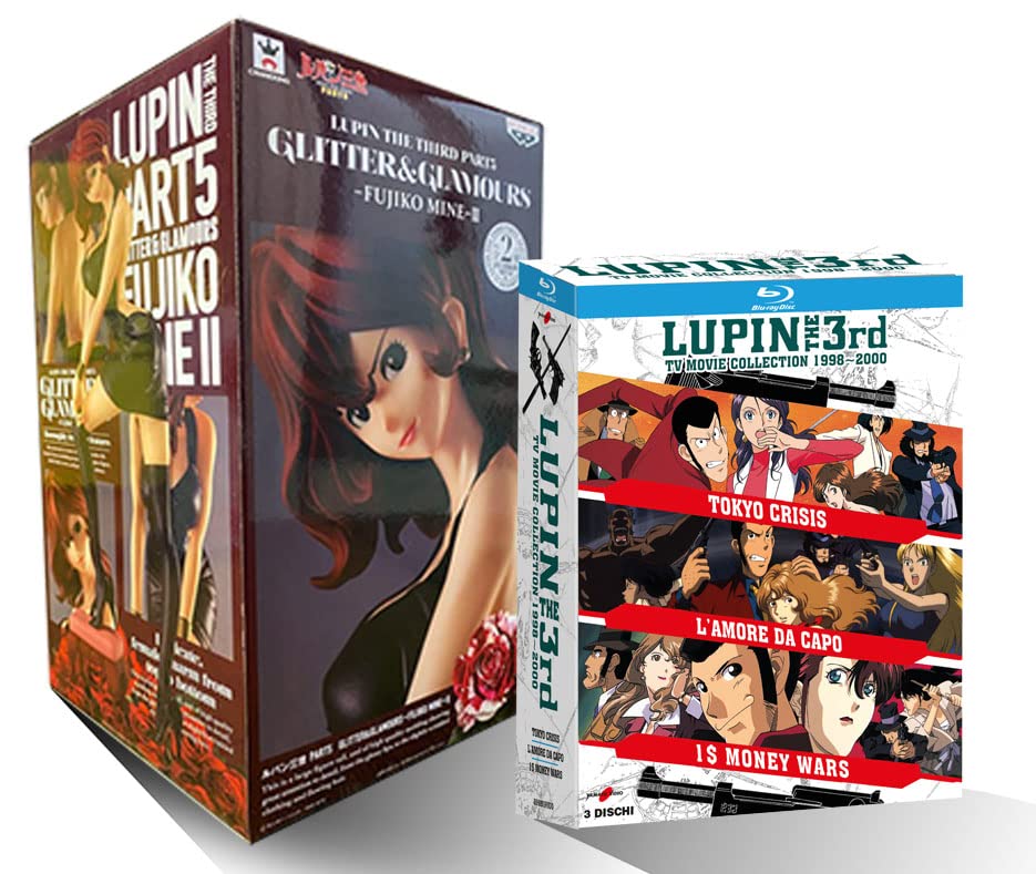 Lupin III-Tv Movie Collec."1998-2000”(3 Bd) + Action Fig. Fujiko esclusiva AMAZON