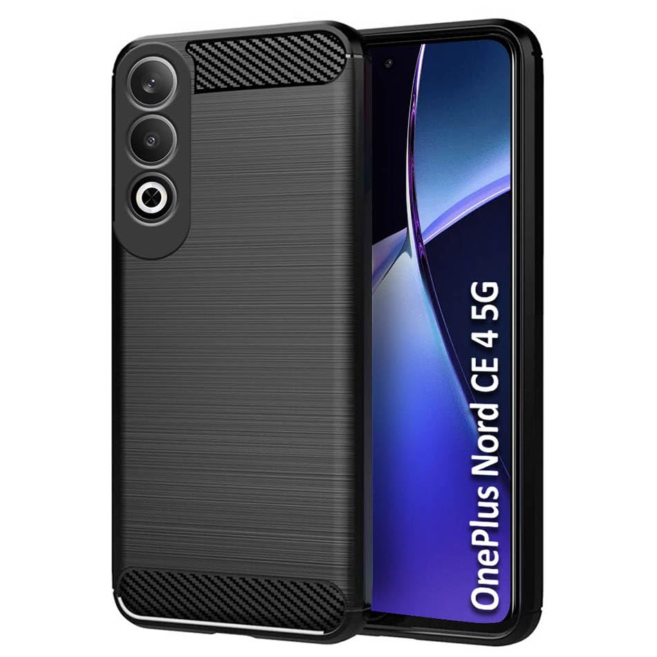 Fashionury Back Cover for OnePlus Nord CE 4 5G | Hybrid Protection | Anti-Slip Grip | Rubber TPU Stylish Back Cover for OnePlus Nord CE 4 5G (Black) (B0D14TLY4F) Amazon Price History, Amazon Price Tracker