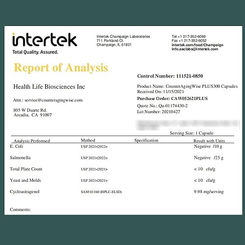 Miniatura 3 de CAW Totalmente disolución fácil de células | Soporte de telómero de rejuvenecimiento celular | Plus 300 cicloastragenol solubilidad en agua 90