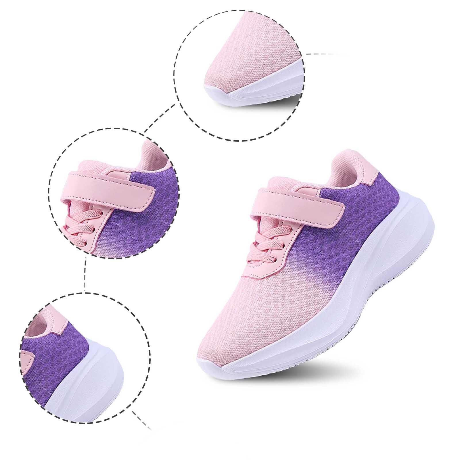 Generisch Baskets 2026 pour fille - Respirantes - En maille - Chaussures de course confortables et décontractées - Chaussures de randonnée sportives pour tout-petits