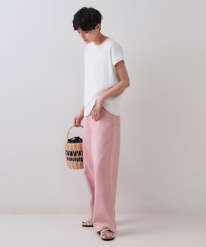 Amazon | [ オペークドットクリップ ] カットソー ワイドリブ